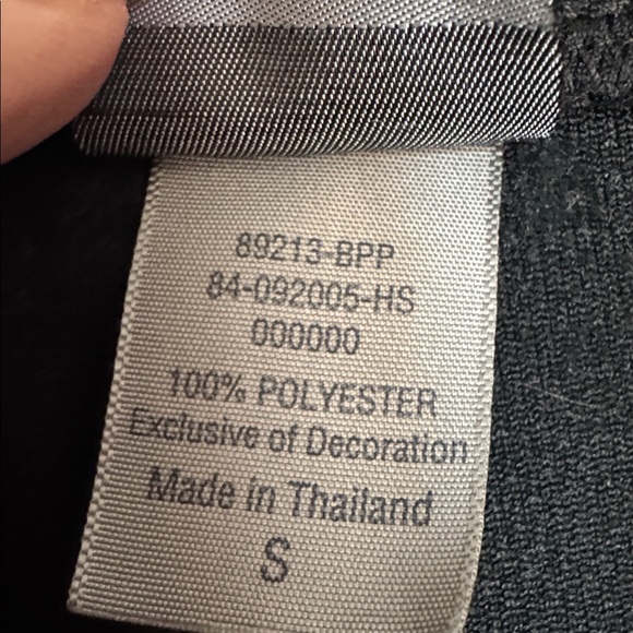 Champion Black Athletic Shorts with Blue, White & Orange Side Stripes - Picture 3 of 3